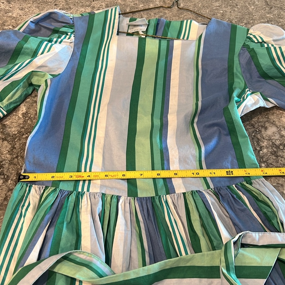 Laura Ashely Vintage 1993 Nautical Seaside Regatta Nantucket Party Dress EUC - Picture 7 of 9